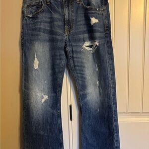 American Eagle Outfitters Bootcut Jeans - Distressed Denim